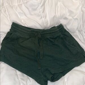 aerie Forest Green Knit Athletic Shorts